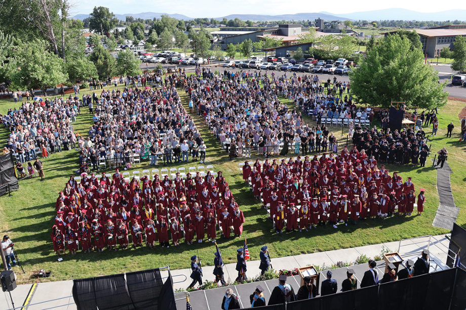                         Doug Halverson/KCC photo There were 185 students from the Class of 2025 who received diplomas and certificates at the 29th annual commencement ceremonies Friday  afternoon, June 13, on the Klamath Community College campus.